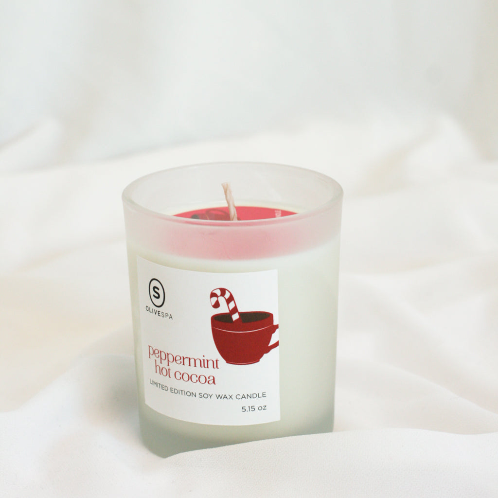 PEPPERMINT HOT COCOA SOY WAX CANDLE