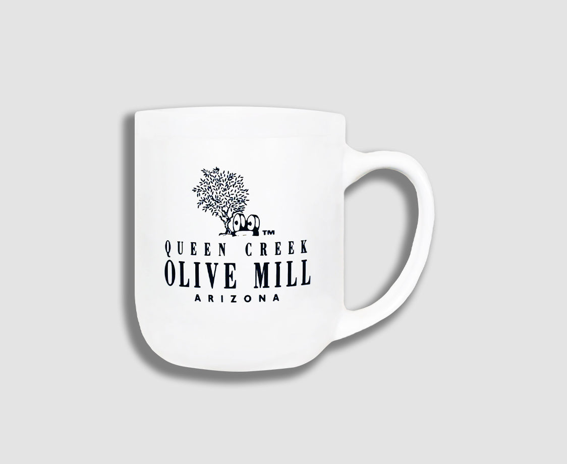 White with Black Logo - Mug